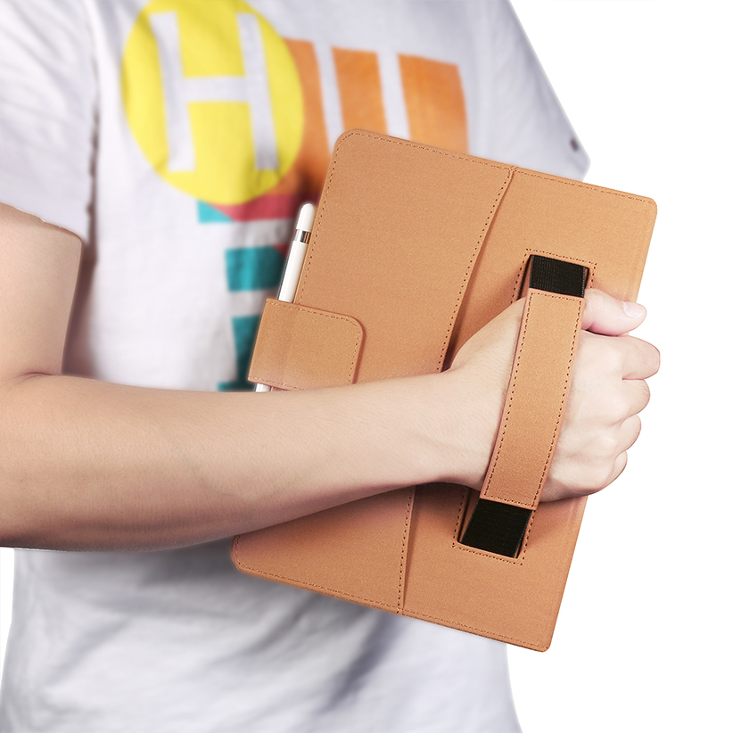 Smart Case for iPad 10.2” 2021/2020/2019 with Pencil Holder & Pocket, Auto Wake/Sleep